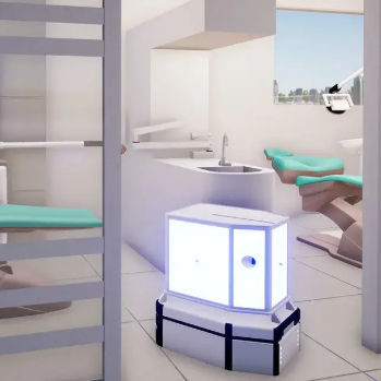 Робот для дезинфекции UV-C - cleaneR  - ROBOTA SRL - с озоном / мобильный / автоматизированный
