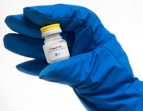 Колба для фармацевтической промышленности - AT-CryoBox™ - Aseptic Technologies - для отбора проб / из стекла / с пробкой