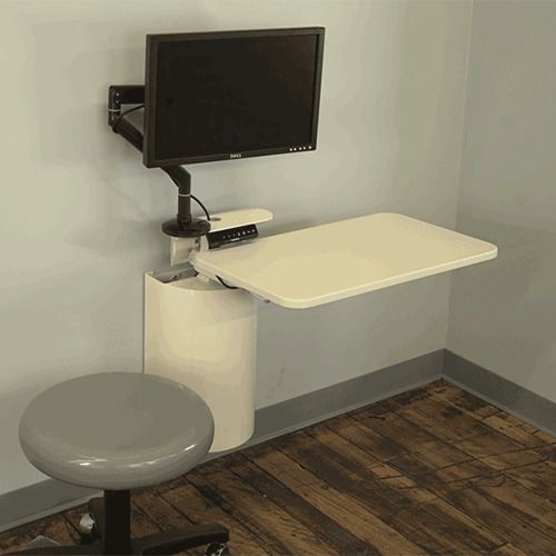Настенное рабочее место - Pull-and-Swivel - Right Height Mfg - противомикробное / с регулируемой высотой