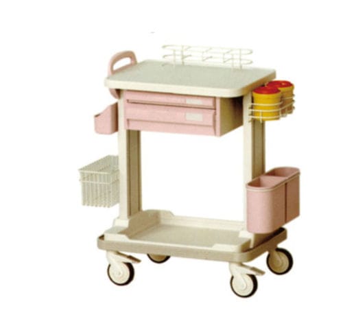 Медицинская тележка - Tianjin Kangli Medical Instrument - для хранения / для медицинского ухода / из пластика