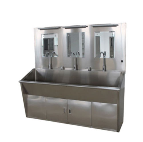 Хирургический умывальник 3 секции - Tianjin Kangli Medical Instrument - из нержавеющей стали