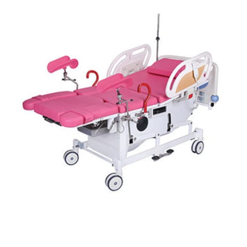 Кровать для больниц - 116 jhdc bl - Tianjin Kangli Medical Instrument - электрическая / на роликах / 3 секции