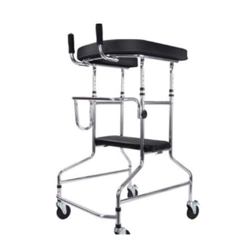 4-колесный ходунки - Tianjin Kangli Medical Instrument - с регулируемой высотой / с сиденьем