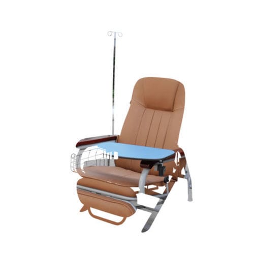 Ручное кресло для забора крови - E 2  - Tianjin Kangli Medical Instrument - 3 секции / с опорой для голеней / с фиксированной высотой