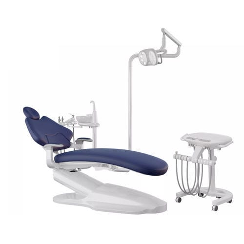 Стоматологическая установка с электрическим креслом - ADU M5 - FOSHAN ESAY MEDICAL TECHNOLOGY CO.,LTD - компактная / с гибким подголовником / мобильная