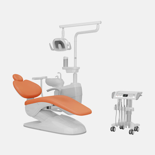Стоматологическая установка с гибким подголовником - S40 - FOSHAN ESAY MEDICAL TECHNOLOGY CO.,LTD - с аппаратом для гигиены / с держателем инструментов / с освещением