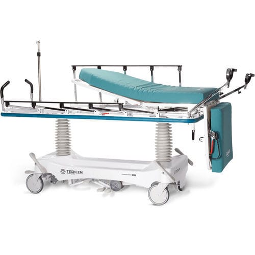 Гинекологическая тележка-каталка - 4500GYN - Techlem Medical Corporation - пневматическая / с регулируемой высотой / 2 секции