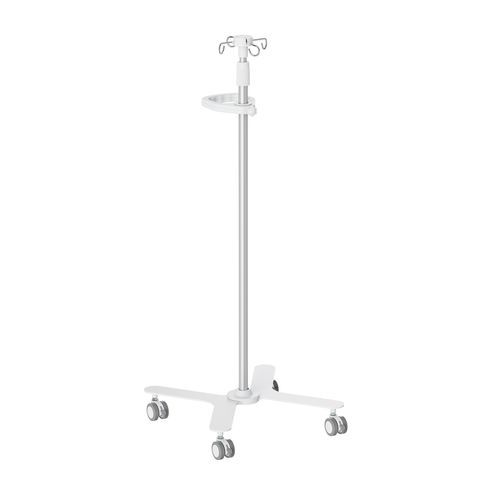 Стойка для сыворотки на роликах - MED07-4 - Lumi Legend Corporation - 4 крюка / с регулируемой высотой