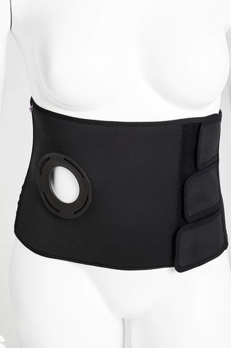 Абдоминальный поддерживающий пояс - NOVASTOM - NOVATEX MEDICAL - для взрослых / гибкий / с отверстием для калоприемника