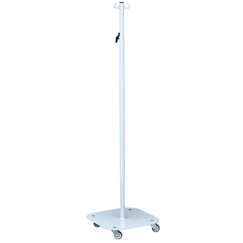 Стойка для сыворотки на роликах - HIH-GDS-18-0-4H - Handle-iT - 3 крюка / с регулируемой высотой