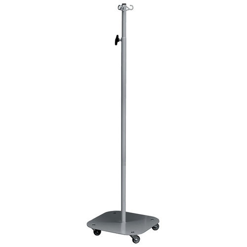 Стойка для сыворотки на роликах - HIH-GDS-18-0-4H-316SS - Handle-iT - 4 крюка / 3 крюка / из нержавеющей стали