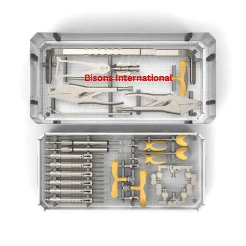 Комплект инструментов для ортопедической хирургии - BI-001464 - Bisons International - для остеосинтеза позвоночника / для хирургии позвоночника / для нейрохирургии