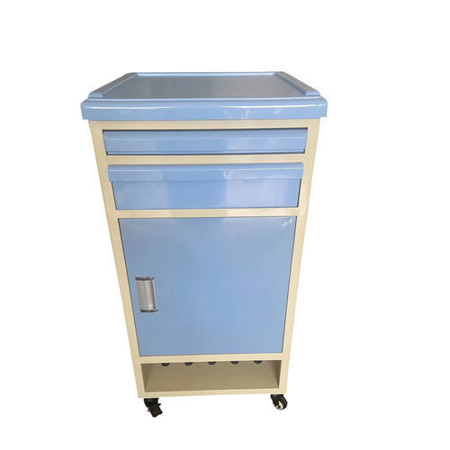 Шкаф для больниц - YK-P007 - Topmost Medical Technology Co.,Ltd - на роликах / из ABS / синий