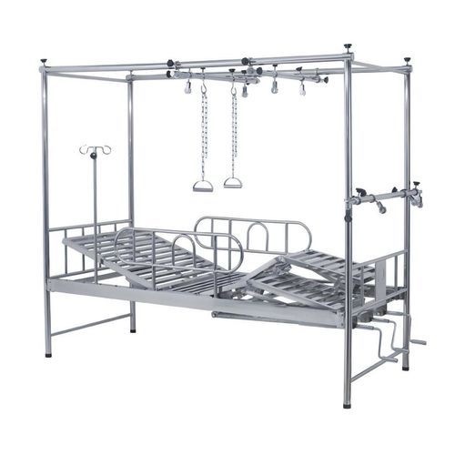 Кровать для больниц - YK-M218A - Topmost Medical Technology Co.,Ltd - ручная / с ортопедической рамой для подтягиваний / 2 секции