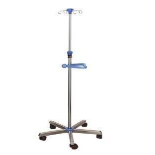 Стойка для сыворотки на роликах - YK-S048 - Topmost Medical Technology Co.,Ltd - 4 крюка / с регулируемой высотой