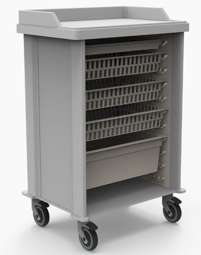 Тележка для неотложной помощи - AVIOR GMBH - для анестезии / для стерильных вещей / для больниц