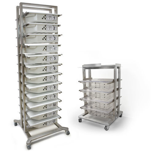 Стойка для эндоскопов - LINEA RACK™ - Medical Devices Group Srl - для хранения / мобильная / на роликах