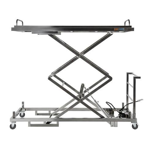 Транспортная тележка для трупов - Mortuary Trolley LMT-01 - Labotemp Systems - для трансфера пациента / для погрузно-разгрузочных работ / подъемная