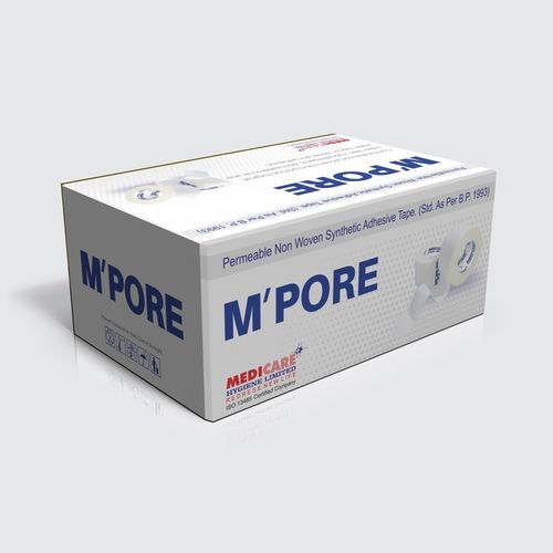 Воздухопроницаемая хирургическая лента - M’pore - Medicare Hygiene Ltd., - гипоаллергенная / нетканая