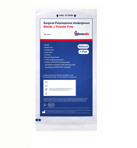 Перчатка из полиизопрена - Glovesafe  - novum medtech - без латекса / хирургическая / неопудренная