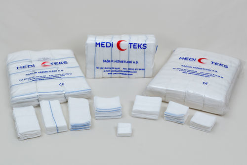 Марлевый компресс из хлопка - 1212 series - Mediteks A.Ş. - гипоаллергенный / впитывающийся / способствует заживлению