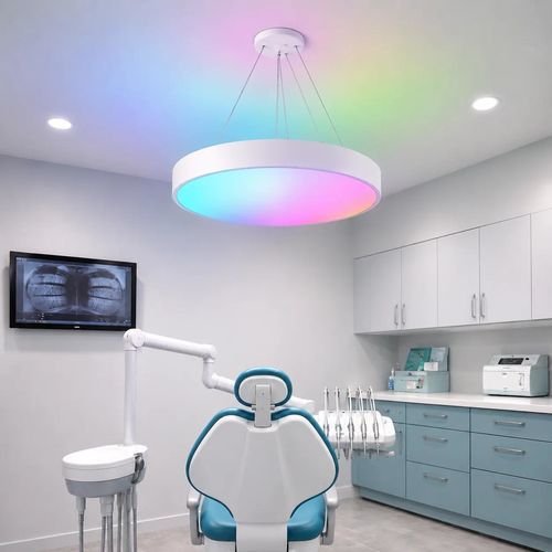 Подвесное освещение - Aura Disc RGB - EVO-MED (marque EVO-LIGHT) - для стоматологического кабинета / светодиодное / многофункциональное