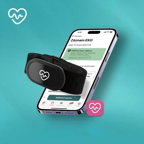 Пульсотахограф в виде пояса - Kardi Ai ECG long-term monitoring - 12/6/3 months licence - KARDI AI Technologies s.r.o. - Bluetooth