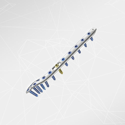 Компрессионная костная пластина малоберцовая кость -  LOQTEQ® 3.5 - aap Implantate - дистальная / боковая / блокируемая