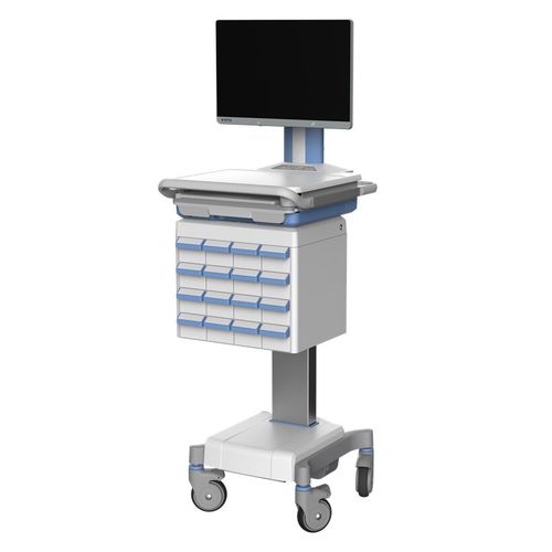 Медицинская тележка - AMiS-850C - ADVANTECH - для медикамента / для трансфера пациента / для человека
