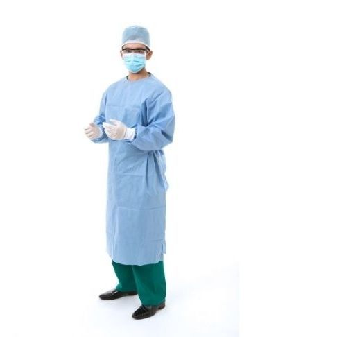 Хирургический халат унисекс - Allmed Medical Products   - нетканый / синий