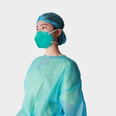 Хирургический халат унисекс - Allmed Medical Products   - белый / синий / зеленый