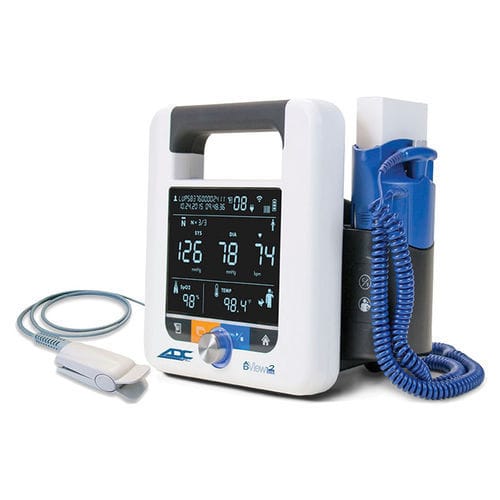 Переносной многопараметрический монитор пациента - ADC® ADView® 2 - American Diagnostic  - компактный / модульный / для измерения температуры