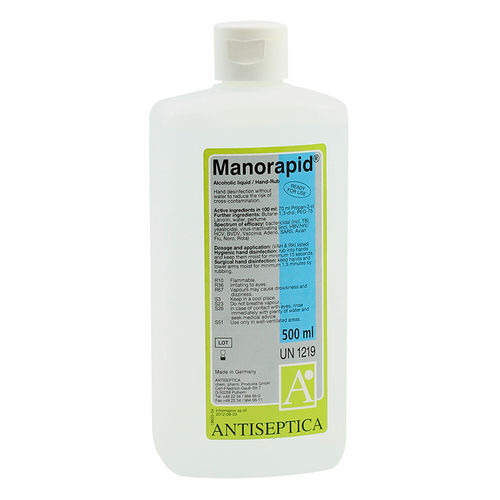 Гидроспиртовый раствор 500 мл - MANORAPID® R.F.U. - ANTISEPTICA - 100 мл / 150 мл