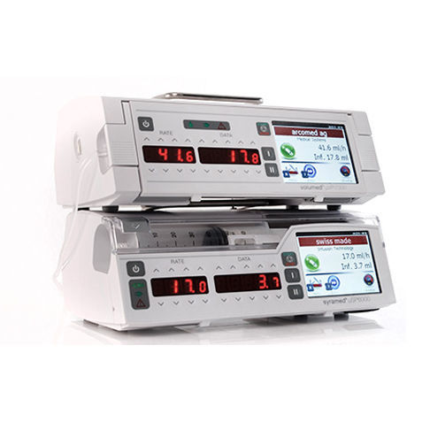 Шприцевой насос анестезия - Syramed®µSP6000 Chroma - Arcomed AG Medical Systems - 1 канал / ACP / AIVOC