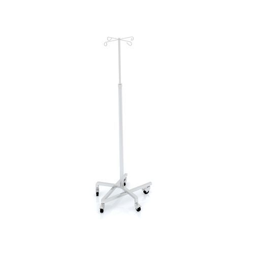Стойка для сыворотки на роликах - 2-020 - ALVO Medical - 4 крюка / 2 крюка / из нержавеющей стали