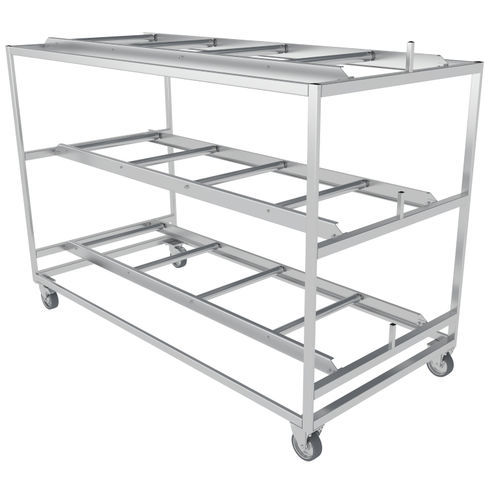 Стеллаж 3 уровня - N2-712-B - ALVO Medical - для хранения трупов / из нержавеющей стали