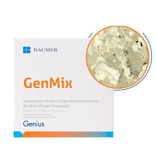 Костный заменитель ксенотрансплантат - GenMix - BAUMER  - для хирургической стоматологии / для челюстно-лицевой хирургии / гранулированный
