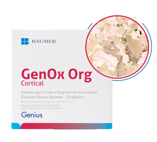 Костный заменитель ксенотрансплантат - GenOx Org - BAUMER  - для хирургической стоматологии / для челюстно-лицевой хирургии / гранулированный