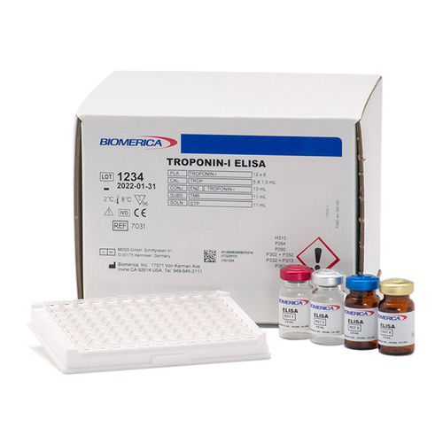 Набор для теста cTnI (тропонин) - 7031 - BIOMERICA  - на инфаркт миокарда / сыворотки / ELISA