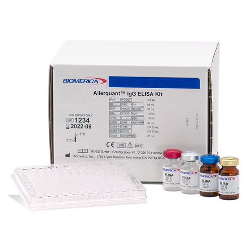 Набор для теста на пищевую непереносимость - 7187 - BIOMERICA  - IgG / сыворотки / ELISA
