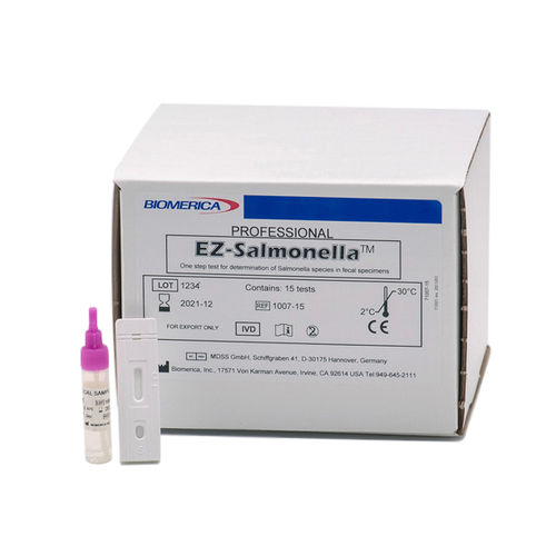 Экспресс-тест сальмонеллеза - EZ-Salmonella™ - BIOMERICA  - на антигены / бактерии / для кала