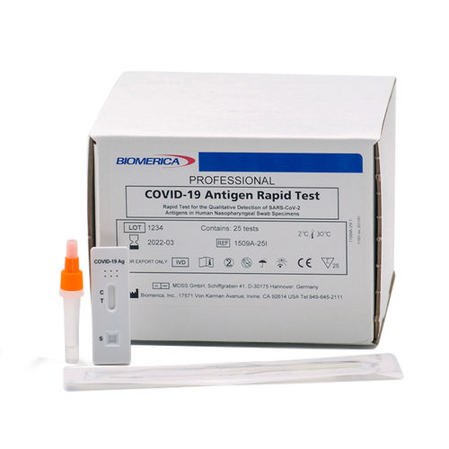 Экспресс-тест COVID-19 - 1509A-25i - BIOMERICA  - на антигены / SARS-COV-2 / на коронавирус