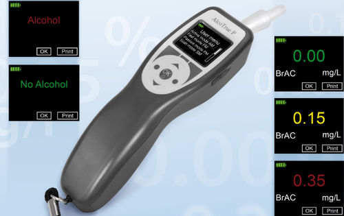 Анализатор дыхания на содержание алкоголя в крови - AlcoTrue ® P - Bluepoint MEDICAL - электронный