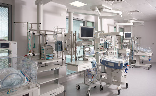 Потолочный медицинская консоль - Atlas® - Brandon Medical - для интенсивной терапии / шарнирный / модульный