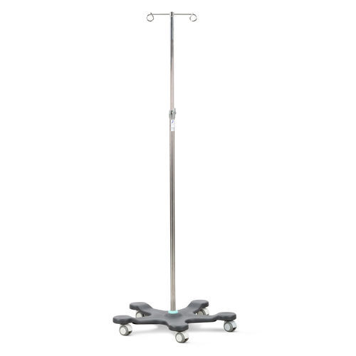 Стойка для сыворотки на роликах - IS/P/2H/RD	 - Bristol Maid Hospital Metalcraft - 4 крюка / 2 крюка / с регулируемой высотой