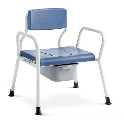 Стул для душа с подлокотниками - 5X-0142-0 series - Bristol Maid Hospital Metalcraft - бариатрический / с санитарным устройством
