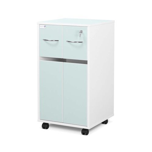 Прикроватный столик на роликах - BC2C/GW  - Bristol Maid Hospital Metalcraft - с выдвижными ящиками / с блокировкой