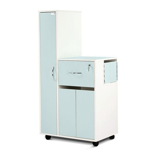 Прикроватный столик на роликах - BC3CPDWR/GW  - Bristol Maid Hospital Metalcraft - с выдвижными ящиками / встроенный в шкаф / с блокировкой