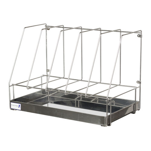 Стойка для больничных уток из нержавеющей стали - RD/B5/SS  - Bristol Maid Hospital Metalcraft - настенная