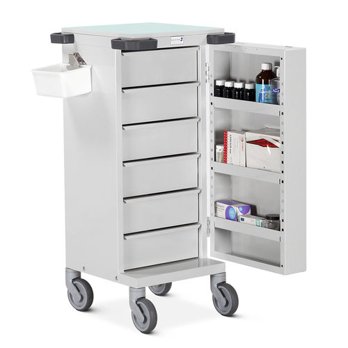 Медицинская тележка - PTS/HSB/DR6 - Bristol Maid Hospital Metalcraft - для лекарств / транспортная / для хранения